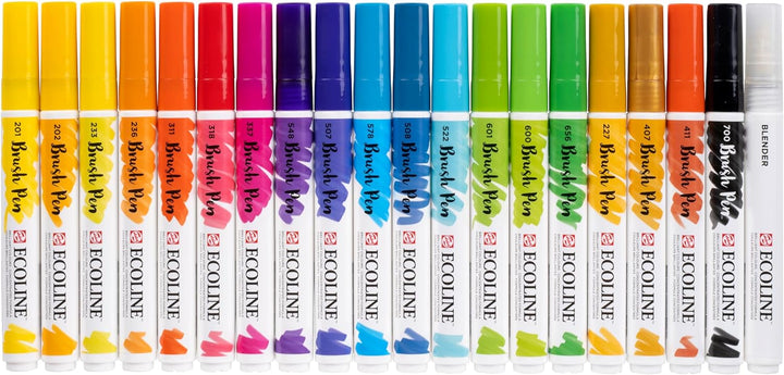 Ecoline Brushpen Set 20, Pinselstift 20er Set