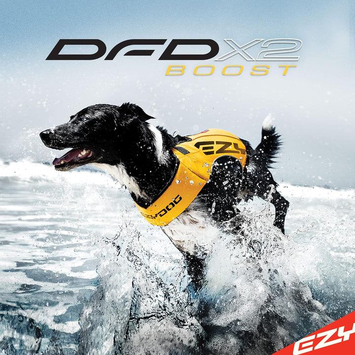 EZYDOG X2 Boost-Schwimmweste, Bootfahren, hundefreundlich, Paddelboard, überlegener Auftrieb, Rettun
