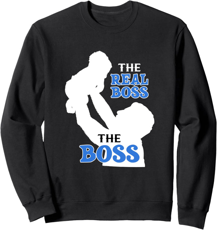 The Boss & the real Boss Weihnachten outfitidee Geburtstag Sweatshirt