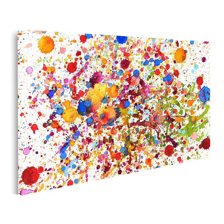 islandburner Bild auf Leinwand Bunte Farbkleckse Auf Weissem Hintergrund Bilder Wandbilder Poster 10