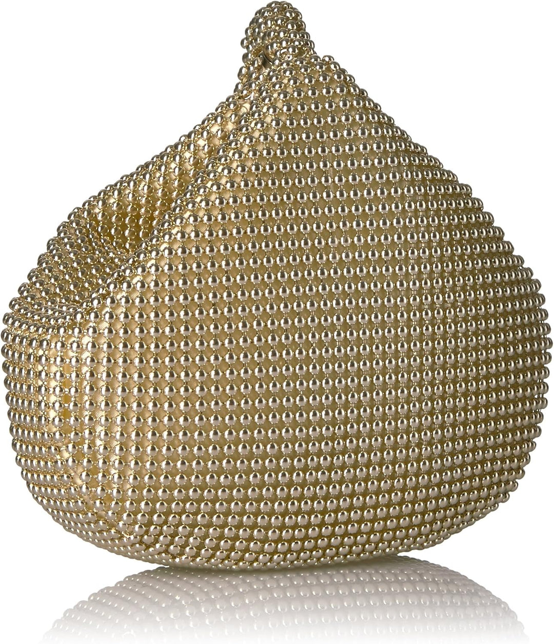 Jessica McClintock Damen Staci Mesh Wristlet Pouch Abendtasche Einheitsgrösse Hellgoldfarben, Einhei
