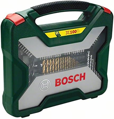 Bosch Accessories Bosch 100tlg. X-Line Titanium-Bohrer- und Schrauber Set (Holz, Stein und Metall, Z