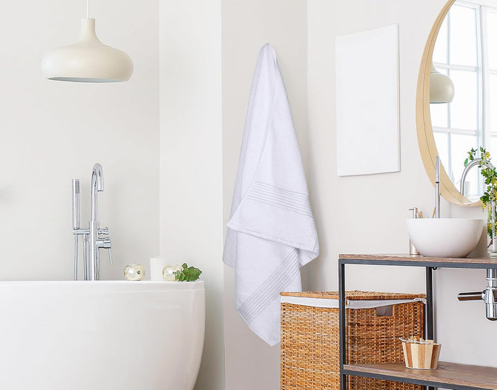 Utopia Towels - 2er Grosses Badetuch mit Aufhänger - 100% gekämmte ringgesponnene Baumwolle, sehr sa