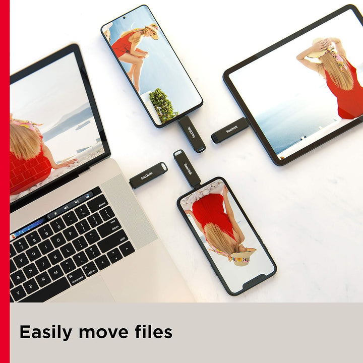 SanDisk iXpand Luxe Flash-Laufwerk 2-in-1 iPhone Speicher 256 GB (iPad kompatibel, automatisches Bac