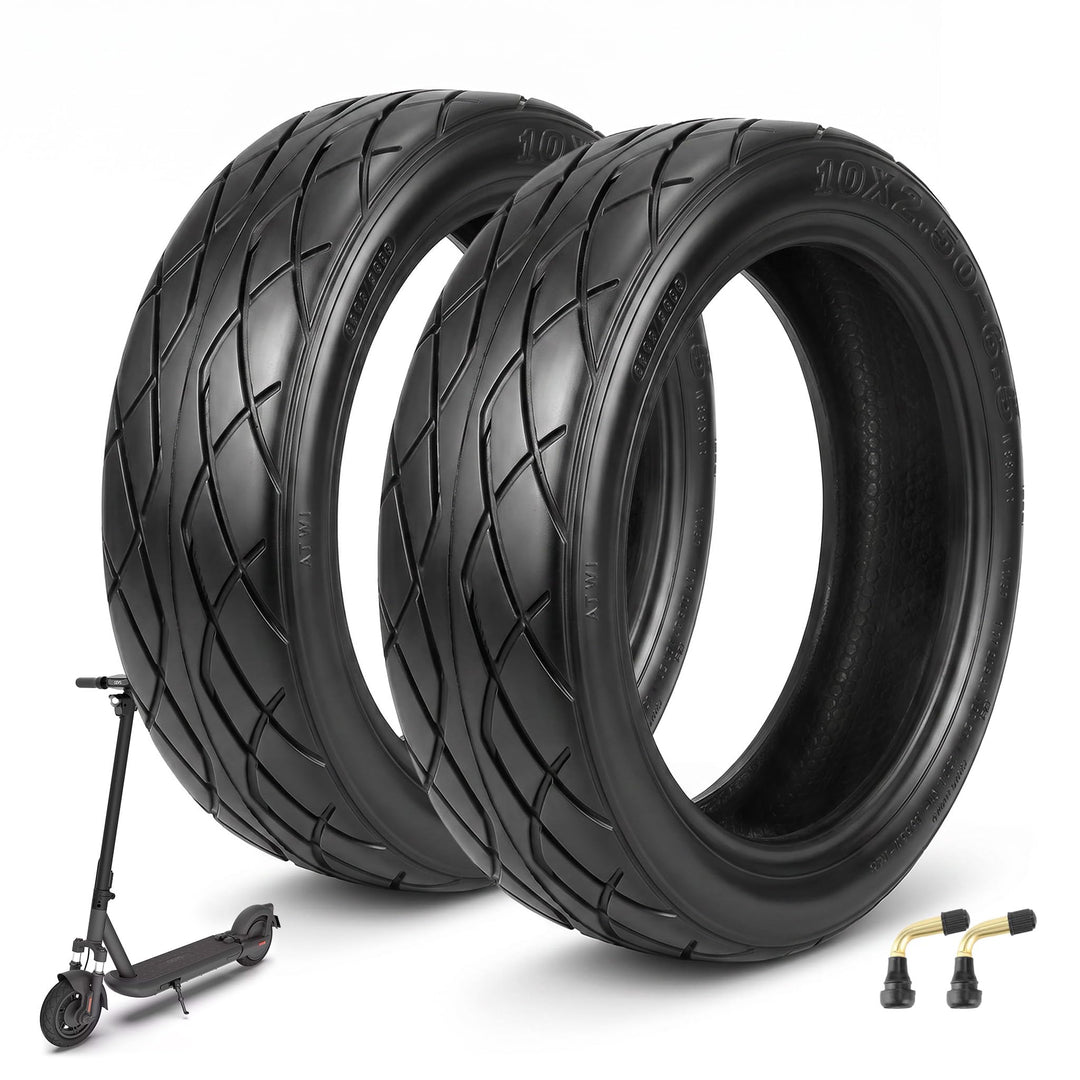 10x2,50-6,5 E Scooter Reifen Tubeless für ODYS Neo E100 Elektroroller 10 Zoll Ersatzreifen Schlauchl