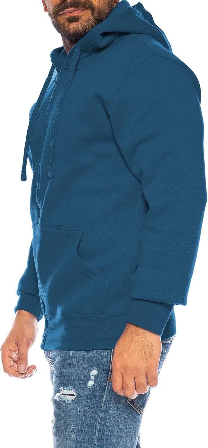 Raff & Taff Herren Zipper Hoodies Kapuzenjacke Sweatjacke Übergangsjacke Jacke Basic Schlicht bis 8X