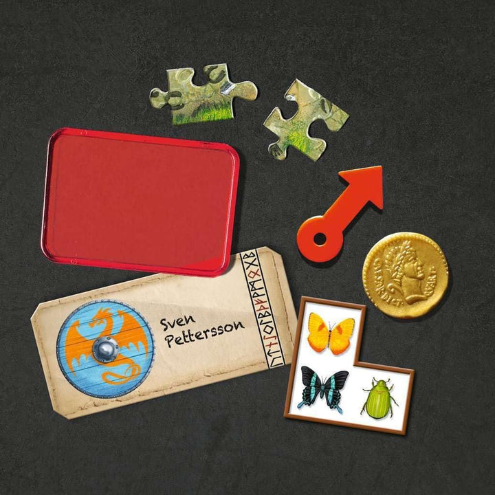 Ravensburger 23853 - Mystery PRO Adventskalender - Das verrückte Zeitreisemuseum - 24 Rätsel für EXI