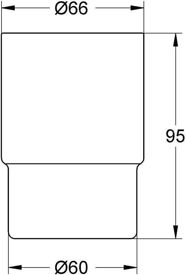 Grohe Essentials | Badaccessoires - Kristallglas | 40372001, 3er Pack 1 Stück (3er Pack) Single, 1 S