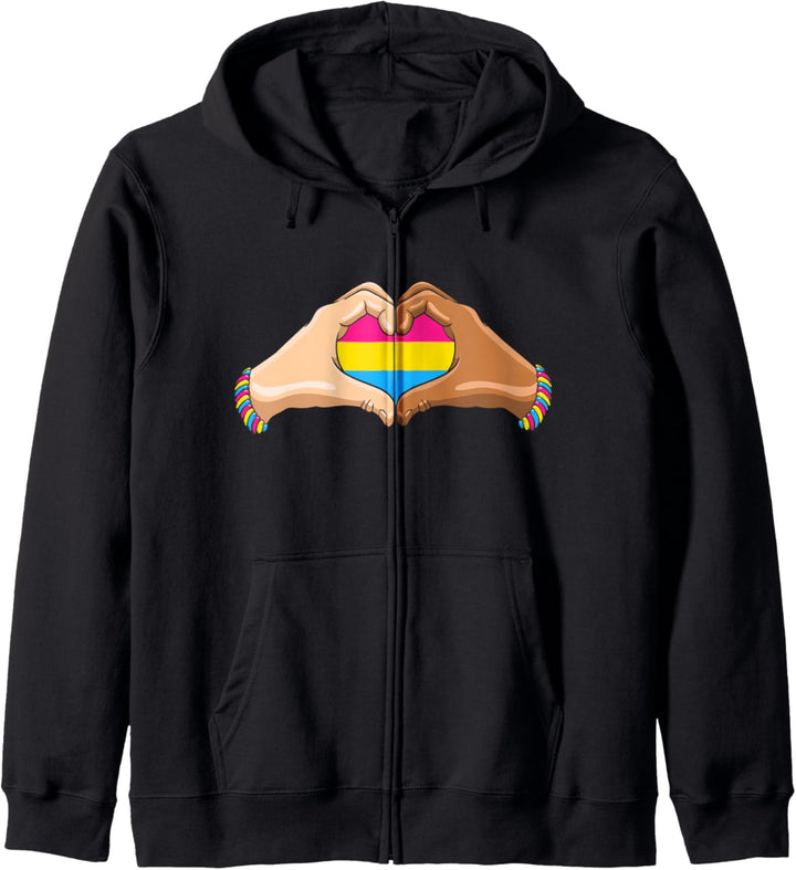 Pansexuelle Stolz Fahne Kapuzenjacke