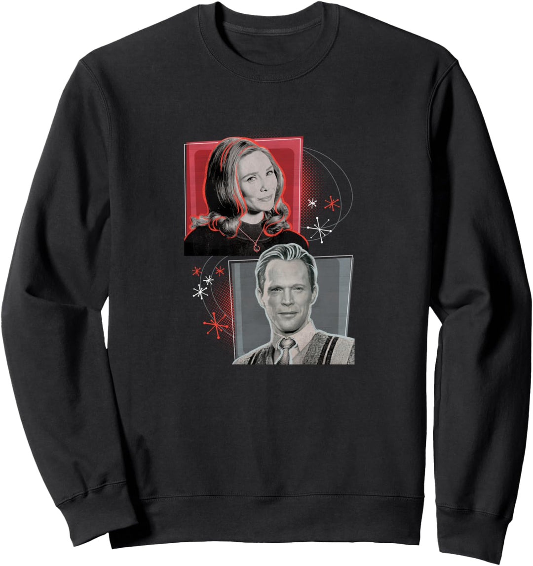 Marvel WandaVision Wanda & Vision Retro Box Up Sweatshirt