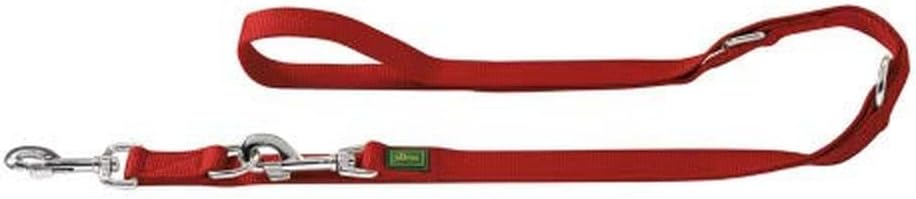 HUNTER Verstellbare Hundeführleine, Farbe: petrol, 3-fach verstellbar, robustes Nylon, pflegeleicht,