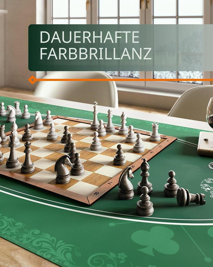 Bullets Playing Cards Universal Tischdecke für Kartenspiele, Brettspiele und Gesellschaftsspiele grü