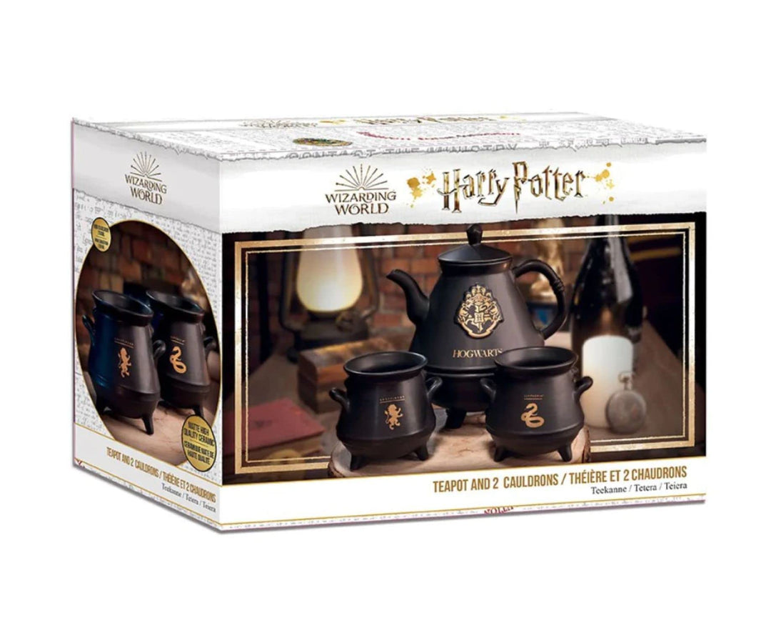 ABYSSE Harry Potter Teekanne mit Hogwarts-Kessel-Set Single, Single