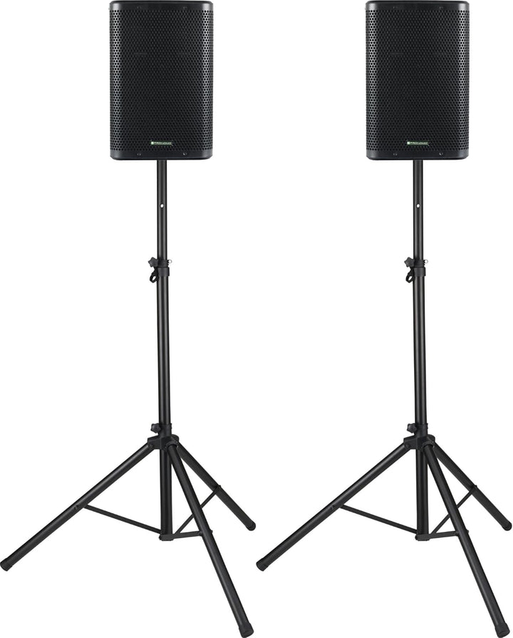 Pronomic C-210 MA Stative Set - Zwei aktive 2-Wege Boxen - Leistung: 800 Watt - 10" Woofer + 1" Hoch