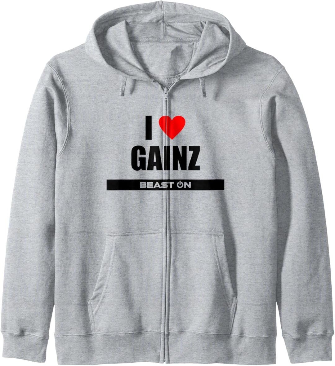 I Love Gainz Gains Training Fitness Gym Motivation Sprüche Kapuzenjacke
