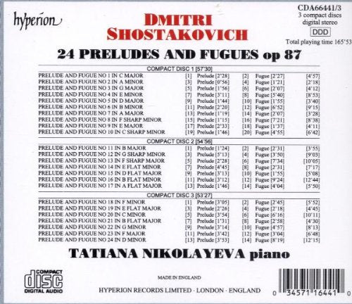 Präludien und Fugen Op. 87, Audio-CD