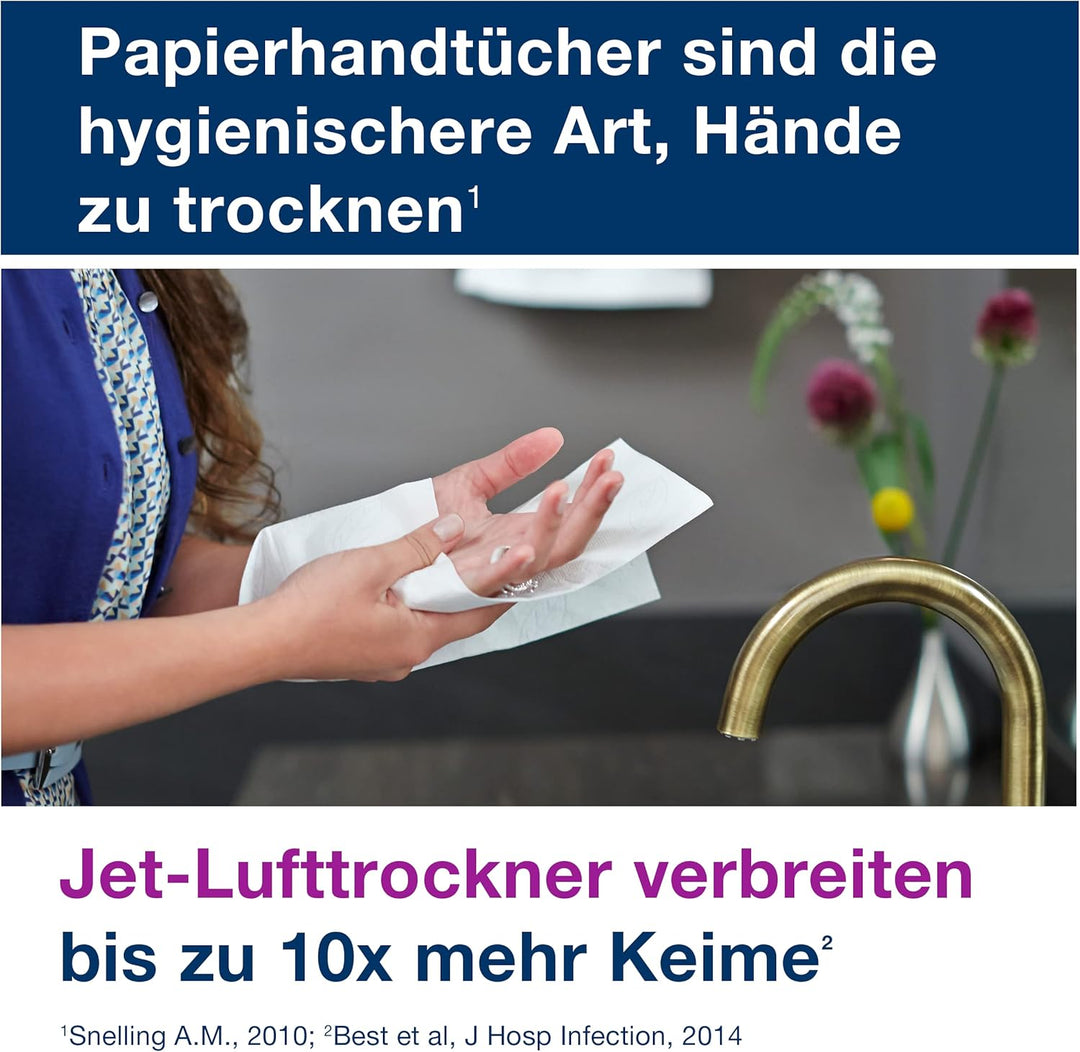 Tork Xpress weiche Multifold Papierhandtücher schnellauflösend 129089 - H2 Advanced Falthandtücher f