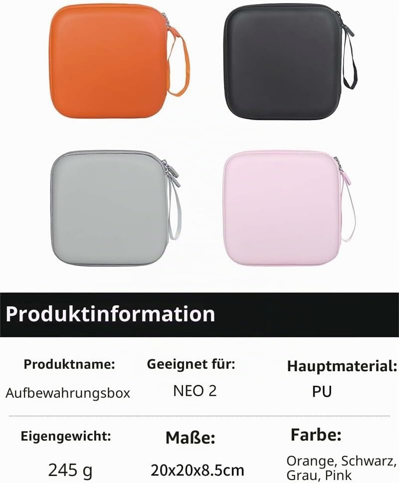 Neo 2 Tragetasche, kleine Aufbewahrungstasche kompatibel mit DJI Neo 2 Drohne, tragbare Mini-kompakt