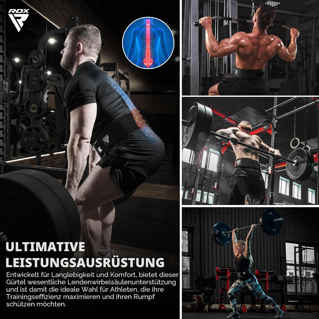 RDX 4” Gewichthebergürtel, Auto-Lock Trainingsgürtel, Powerlifting Krafttraining Bodybuilding Fitnes