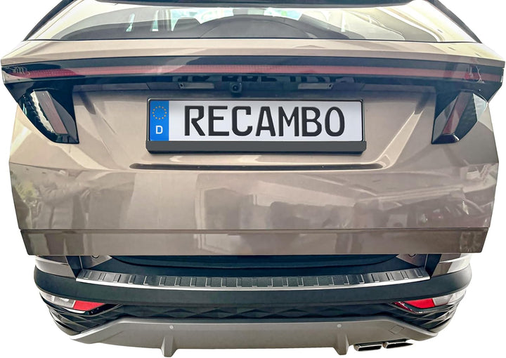 RECAMBO Ladekantenschutz Edelstahl MATT - kompatibel für Hyundai Tucson | Typ NX4 | BJ ab 2020> - V2