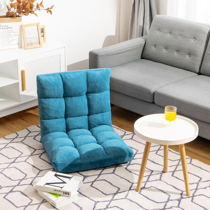 GOPLUS Bodenstuhl, Bodensofa mit Rückenlehne, Bodensessel mit Schlaffunktion, Floor Chair, Lazy Sofa