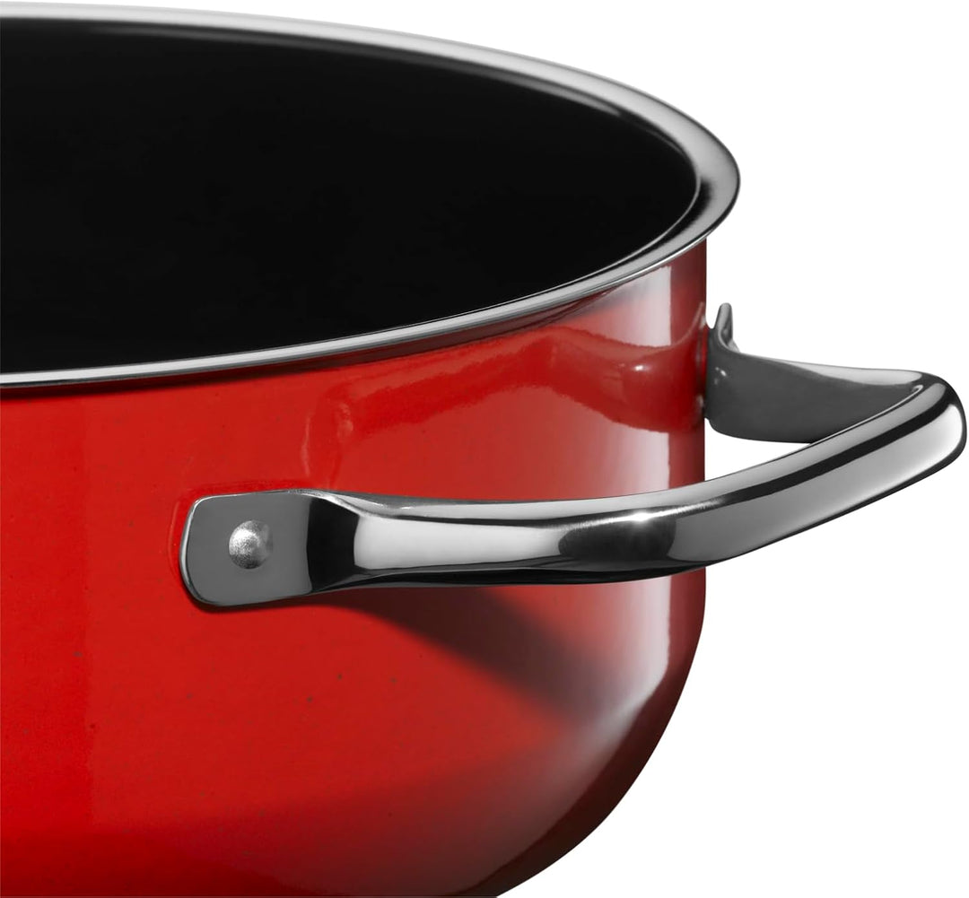 WMF Fusiontec Compact Kochtopf gross 24 cm, Glasdeckel, Bratentopf Induktion 4,5l,High-Tech Keramik,