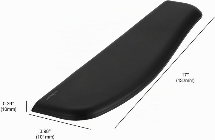 Kensington K52800WW ErgoSoft Handgelenkauflage (für flache Tastaturen, 445 x 101 x 10 mm) schwarz Sc