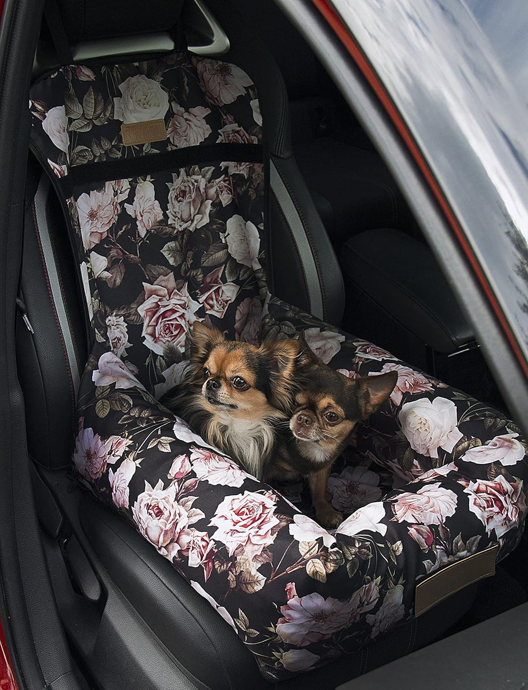 Petsen Hunde Personalisiert Autositz, Autositze Hund Rückbank mit Leine, Hundeautositz mit Hundename
