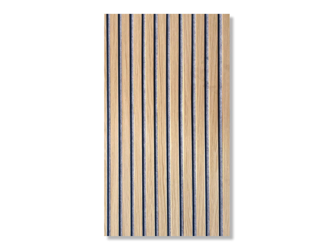 Akustikpaneele AURA Core Oiled Oak 240x60cm | Wandpaneele Holzoptik grau | MDF &amp; Filz Wandpanel | ac