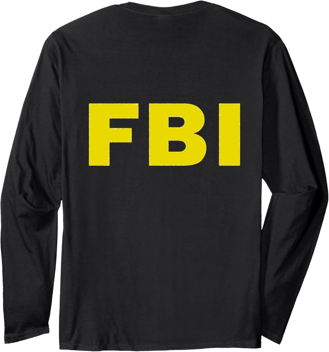 FBI Halloween Funny Kostüm Langarmshirt