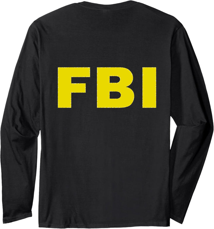 FBI Halloween Funny Kostüm Langarmshirt