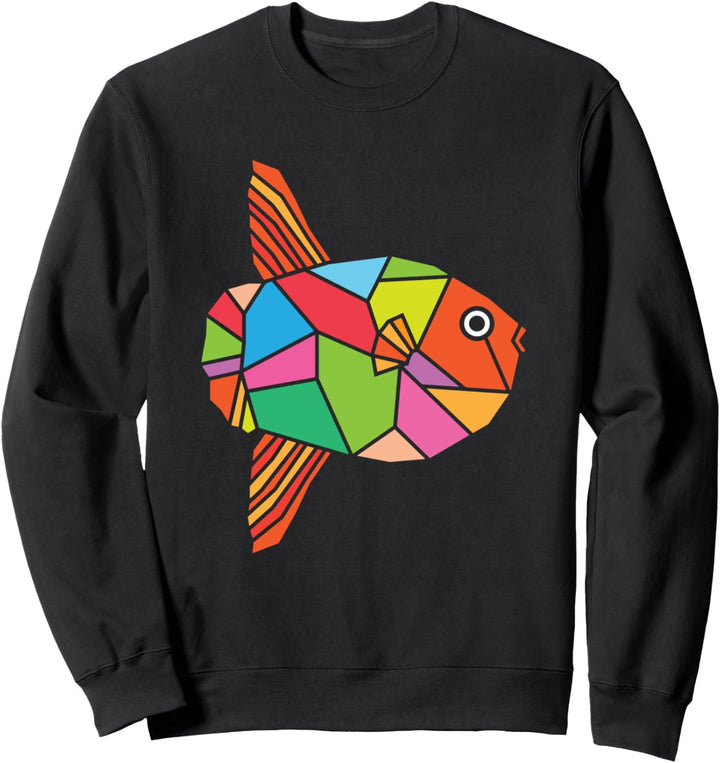 Fische I Bunter Sonnenfisch I Cooles Fisch Sweatshirt