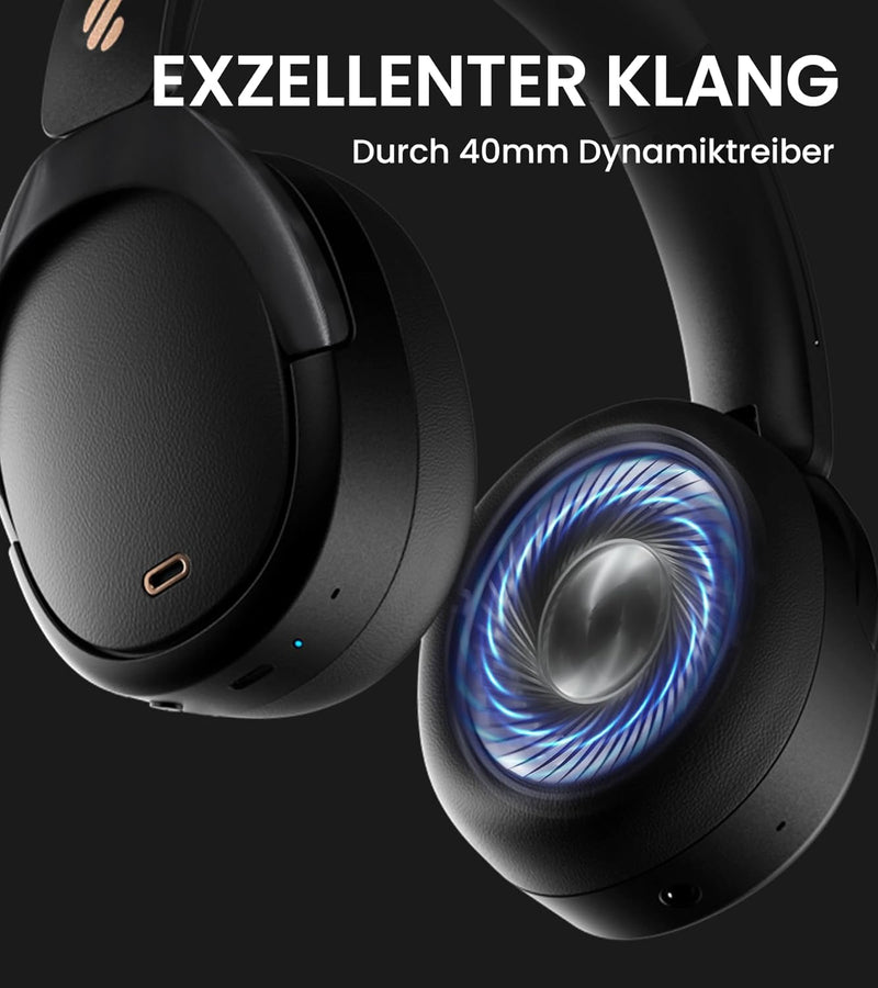 Edifier WH950NB Hybrid Active Noise Cancelling Kopfhörer -LDAC Codec mit Hi-Res Audio und Custom EQ