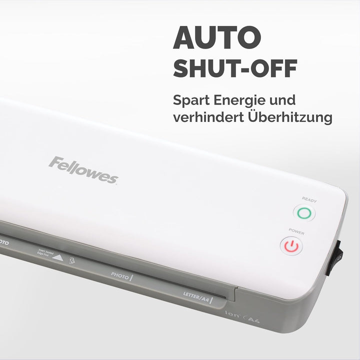 Fellowes Laminiergerät A4 Ion für das Home Office, für Laminierfolien bis 125 Mikron Stärke, inkl. 1