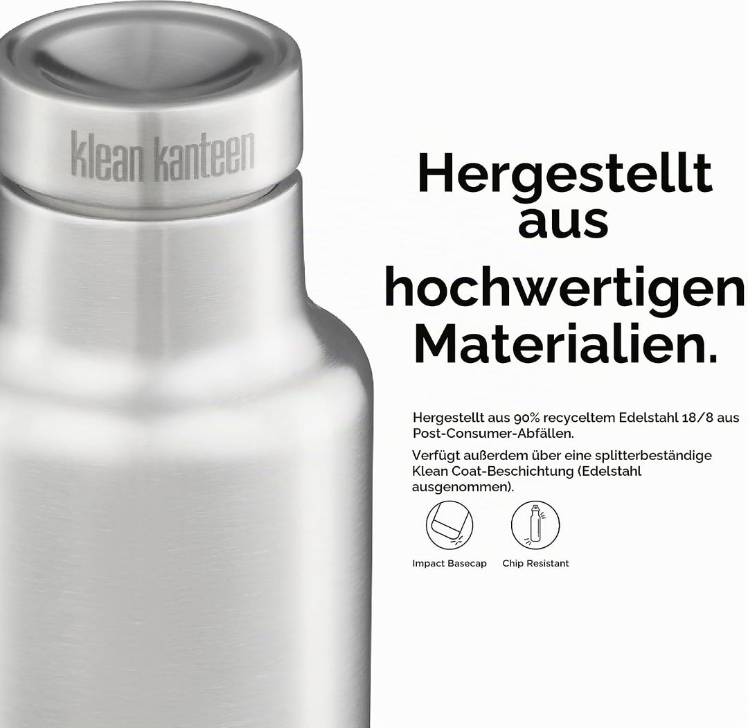 Klean Kanteen Herren Classic Vi Trinkflasche Einheitsgrösse Brushed Stainless, Einheitsgrösse Brushe