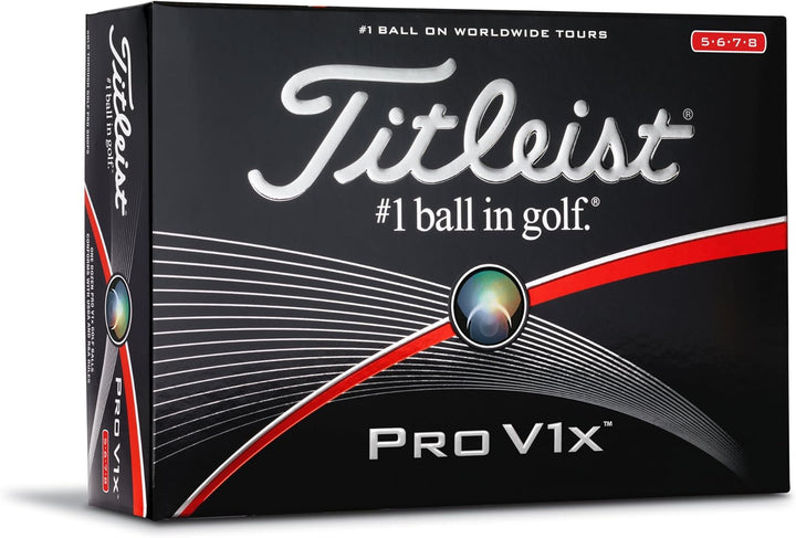 Titleist Pro V1x Golfbälle der ersten Generation (EIN Dutzend) Hohe Zahlen (5-8), Hohe Zahlen (5-8)