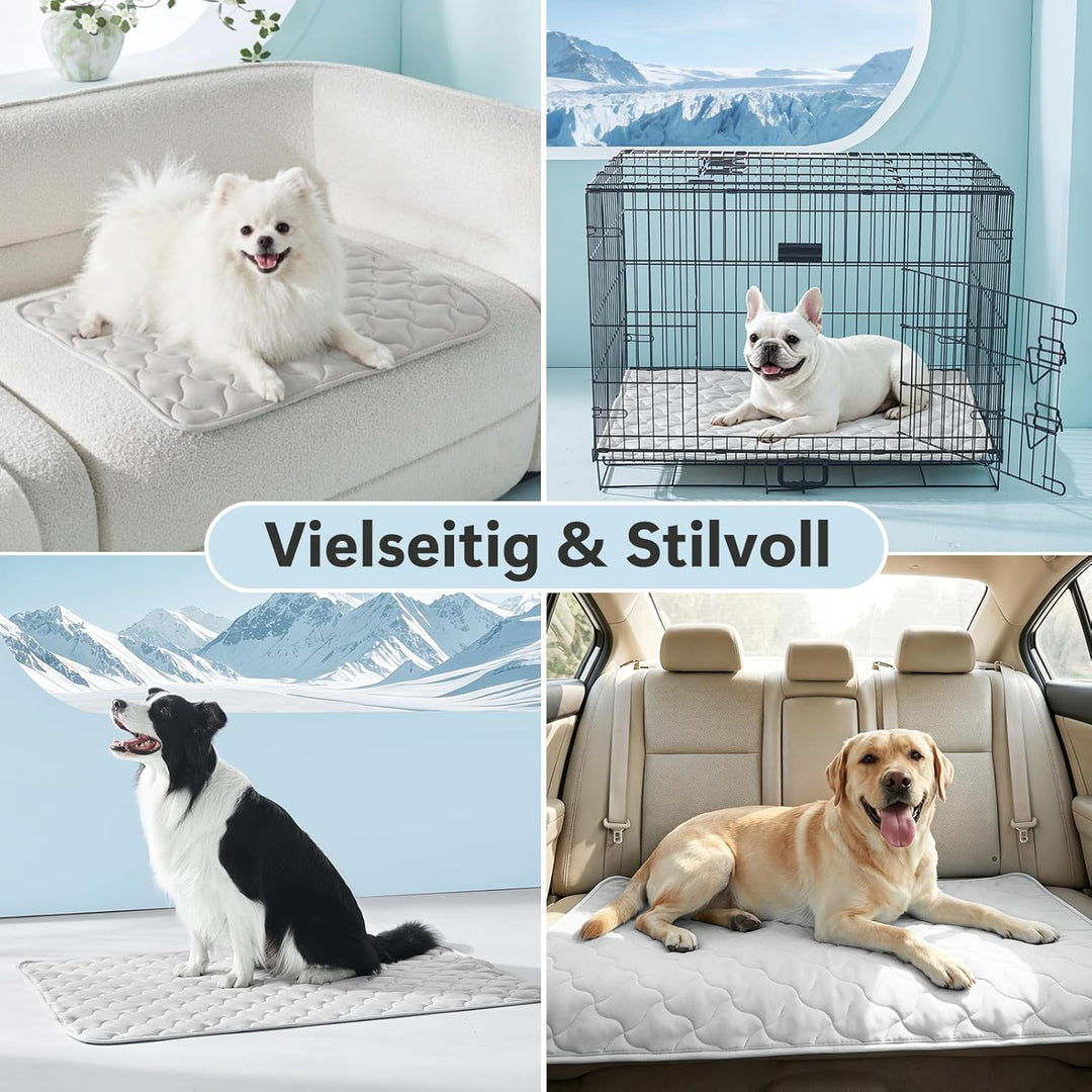 JOEJOY Kühlmatte für Hunde, Selbstkühlende Hundematte, Sommer Kühlkissen für Hunde, Langlebiger Trag