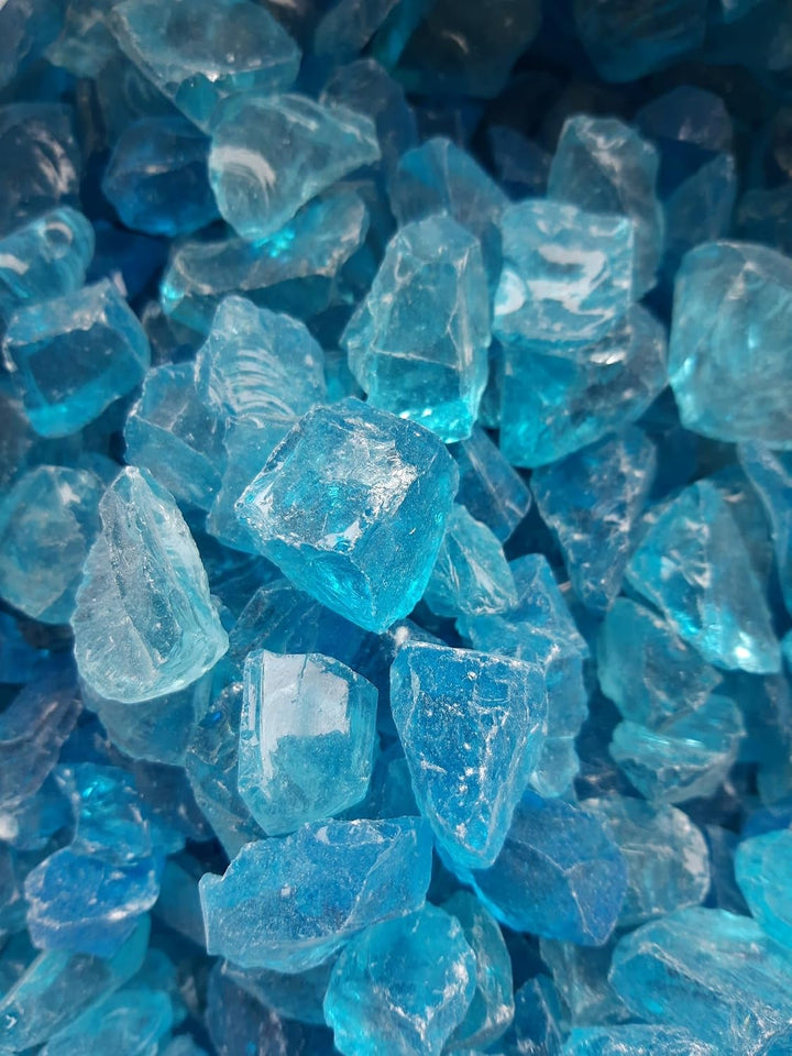 Feuerglas, 3/4" Jadeblau (5, Kilogramm) 5 Kilogramm, 5 Kilogramm