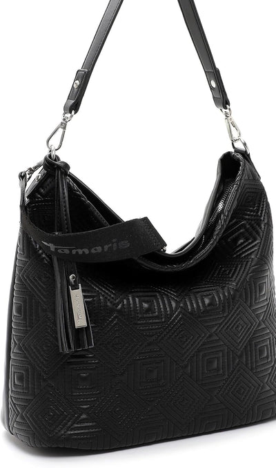 Tamaris Beutel Merle 32723 Damen Handtaschen Ornament Einheitsgrösse Black 100, Einheitsgrösse Black