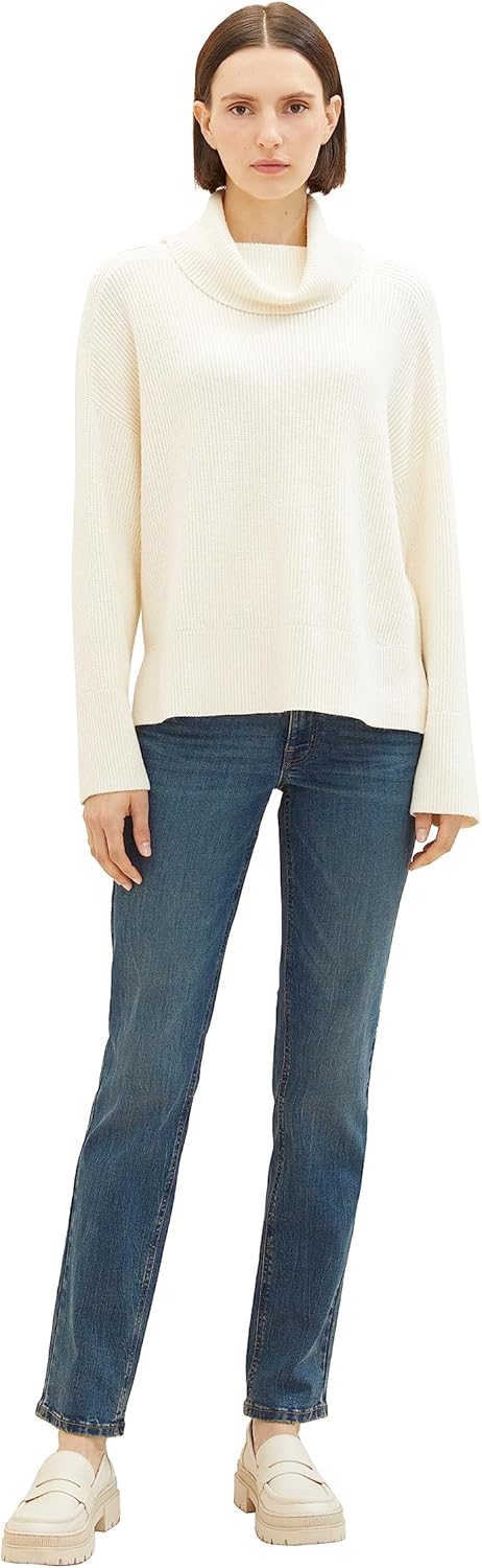 TOM TAILOR Damen Alexa Straight Jeans 29W / 32L 10281 - Mid Stone Wash Denim, 29W / 32L 10281 - Mid