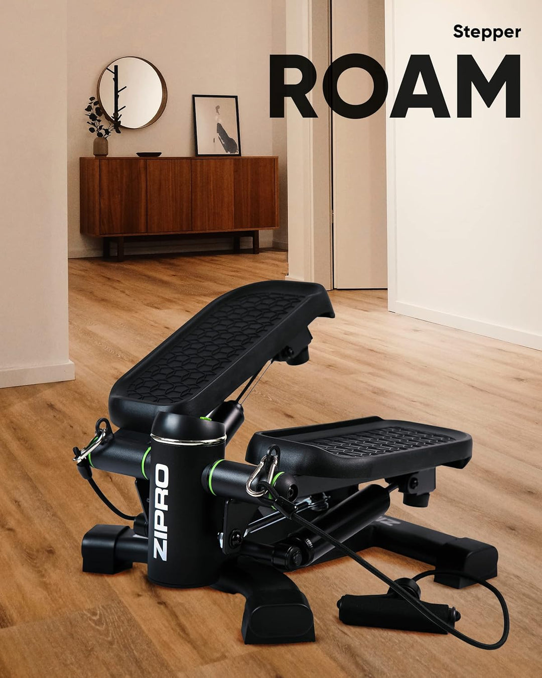 Zipro Roam Stepper Mini-Fitnessgerät inkl. LCD-Trainingscomputer mit vielen Funktionen Fitnesstraini