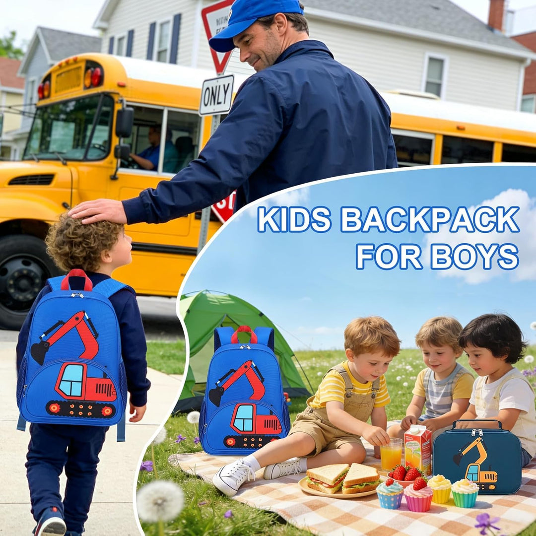LOIDOU Kinderrucksack Jungen Kinder Rucksack Tagesrucksack Vorschulrucksack Kleinkind Kindergartenta