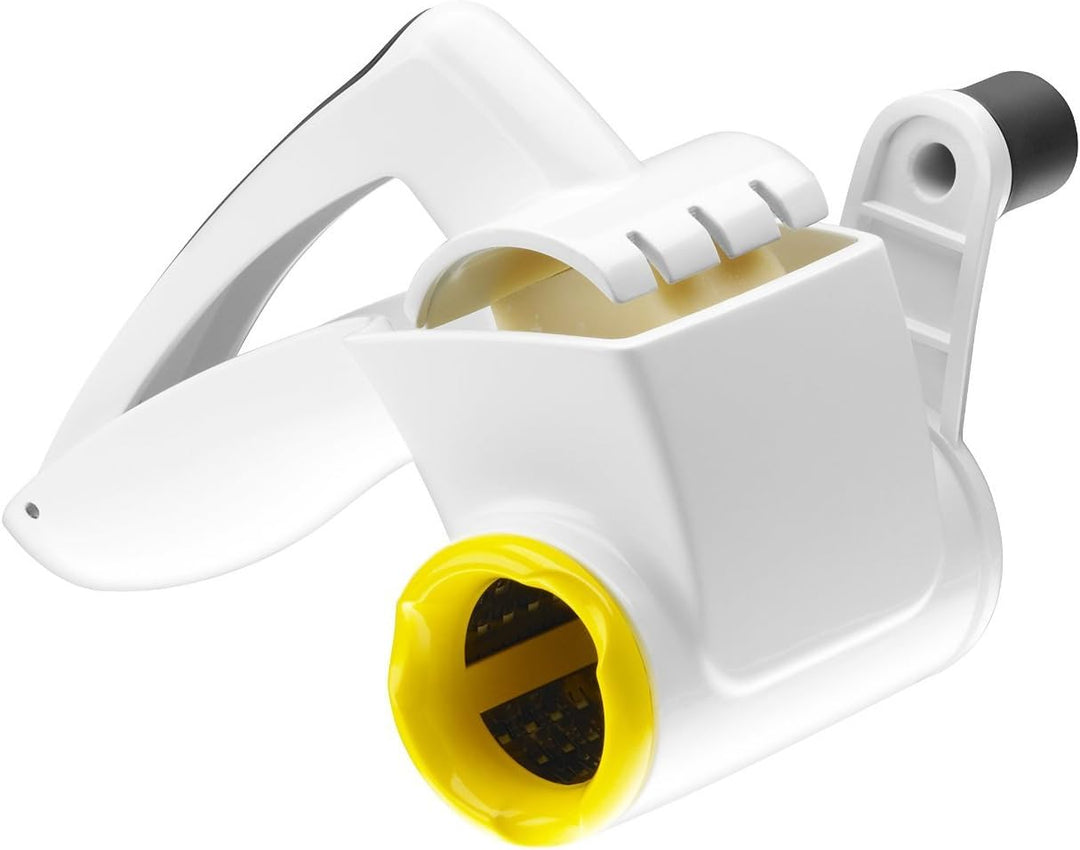 ZYLISS Classic Käsereibe E900010 mit Edelstahl-Feintrommel für müheloses Reiben von Hartkäse, Schoko