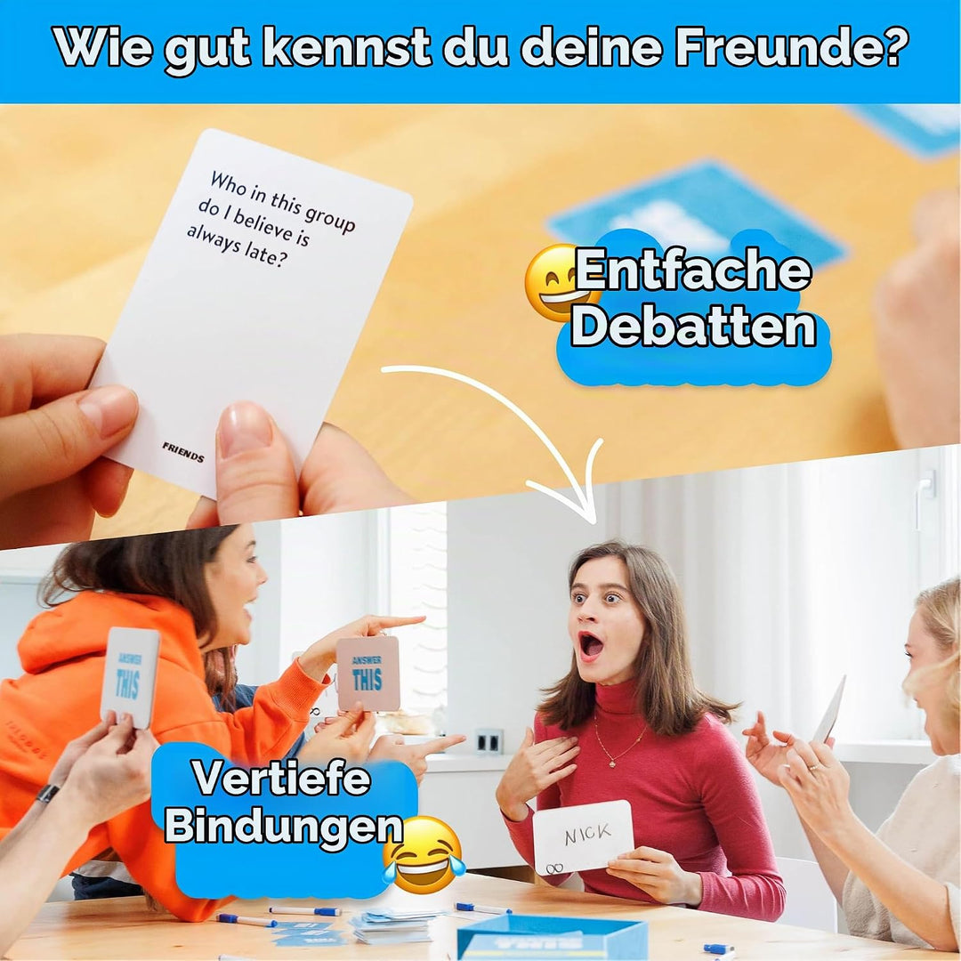Answer This - English - How Well Do You Know Your Friends? - Fun Party Card Game for Teens &amp; Adults