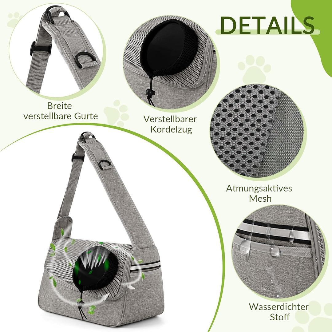 ALLSOPETS Hundetasche Tragetuch Hund Schultertasche Katzentragetasche Haustiere Tasche für Katzen un