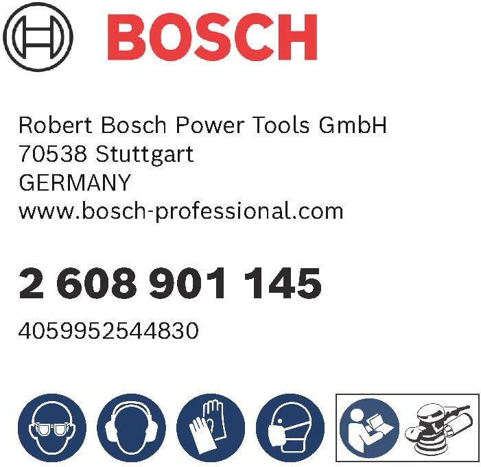 Bosch Accessories 50x Schleifpapier Expert C470 Mehrloch (für Hartholz, Farbe auf Holz, Ø 150 mm, Kö