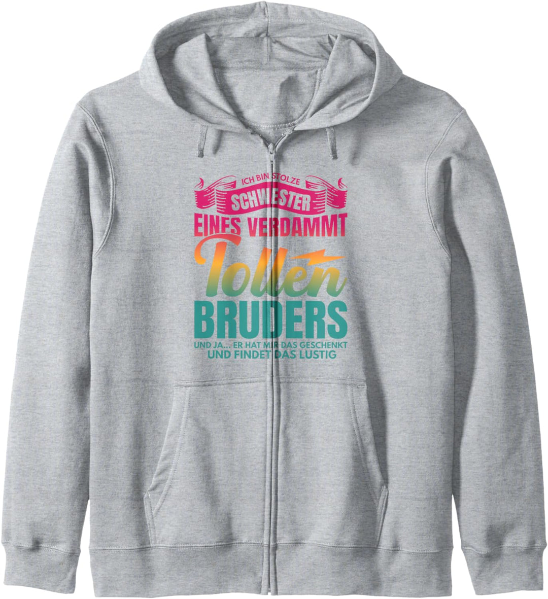 Schwester Geschenk Von Bruder Spruch Beste Schwester Geschen Kapuzenjacke