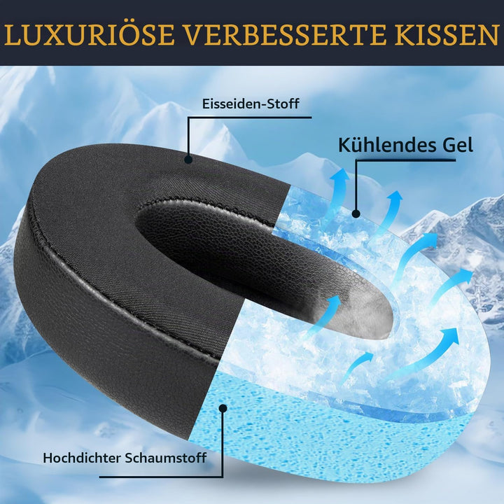 SOULWIT Kühlgel Ersatz Ohrpolster für Steelseries Arctis Nova Pro Wired, Nova 1/1X/1P/3/3P/3X/4/7/7X