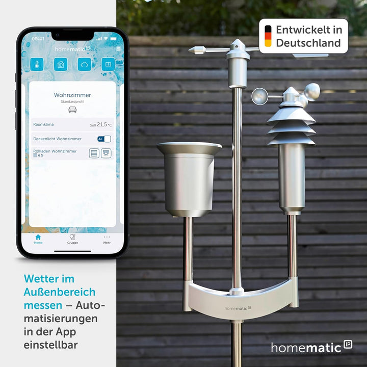 Homematic IP Smart Home Funk-Wettersensor pro HmIP-SWO-PR, 35 x 53 x 15