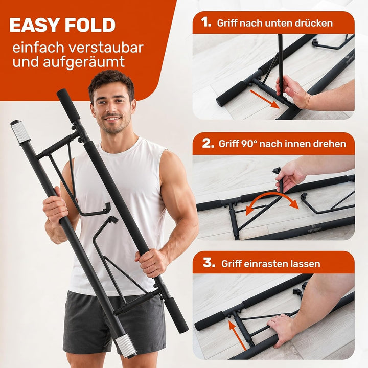[NEU] Klimmzugstange Türrahmen ohne Schrauben Fitness Stange I Pull Klimmzugstange Tür Reckstange [7